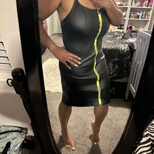 Fashion Nova Black Dress with Neon Accent